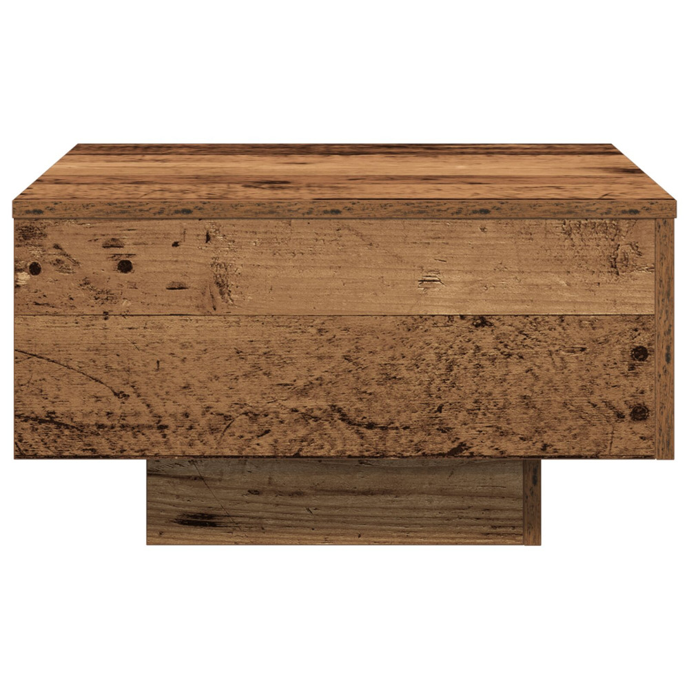 Produktbild för Kaffeebord Gammalt trä 55 x 55 x 31 cm