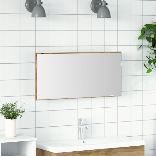 vidaXL Spegel artisan ek 80 x 37 cm Glas och konstruerat trä
