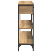 Produktbild för Konsolbord med låda Artisan Ek 100 x 25 x 75 cm Konstruerat trä
