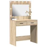 Produktbild för Smyckebord Sonoma-ek 78,5 x 41 x 135 cm Konstruerat trä