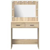 Produktbild för Smyckebord Sonoma-ek 78,5 x 41 x 135 cm Konstruerat trä