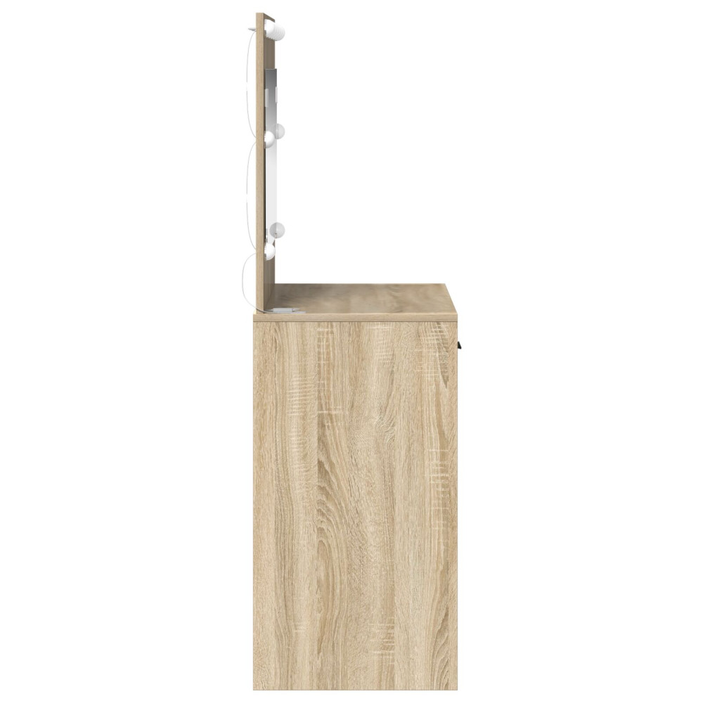 Produktbild för Smyckebord Sonoma-ek 78,5 x 41 x 135 cm Konstruerat trä