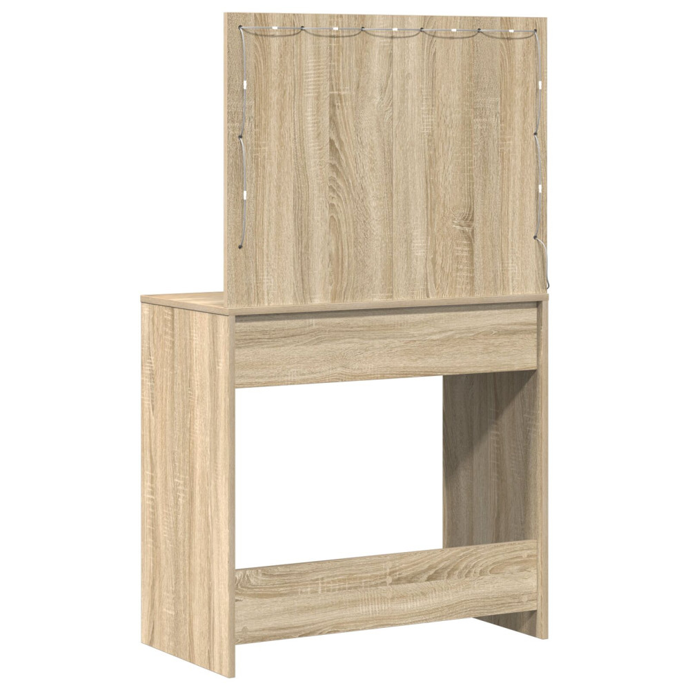 Produktbild för Smyckebord Sonoma-ek 78,5 x 41 x 135 cm Konstruerat trä
