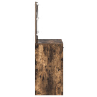 Produktbild för Smyckebord med låda Rökt ek 78,5 x 41 x 135 cm Konstruerat trä