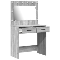 Produktbild för Smyckebord Grå Sonoma 78,5 x 41 x 135 cm Konstruerat trä
