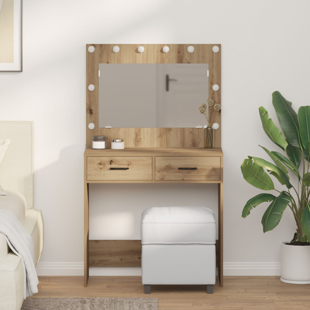 Produktbild för Smyckebord Artisan Ek 78,5 x 41 x 135 cm Konstruerat trä