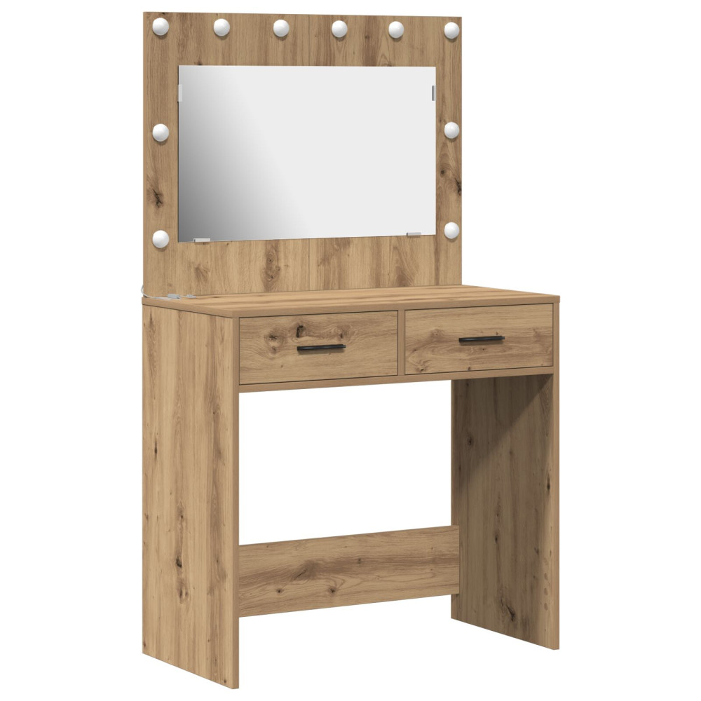 Produktbild för Smyckebord Artisan Ek 78,5 x 41 x 135 cm Konstruerat trä