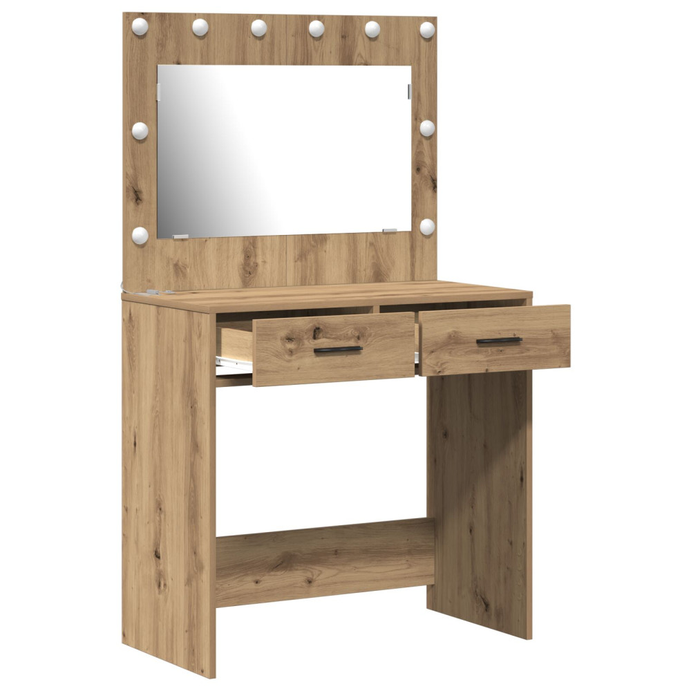 Produktbild för Smyckebord Artisan Ek 78,5 x 41 x 135 cm Konstruerat trä