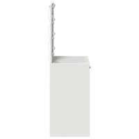 Produktbild för Smyckebord med låda Vit 50 x 41 x 135 cm Konstruerat trä