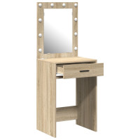 Produktbild för Smyckebord med låda Sonoma-ek 50 x 41 x 135 cm Konstruerat trä