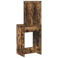 Produktbild för Smyckebord med låda Rökt ek 50 x 41 x 135 cm Konstruerat trä