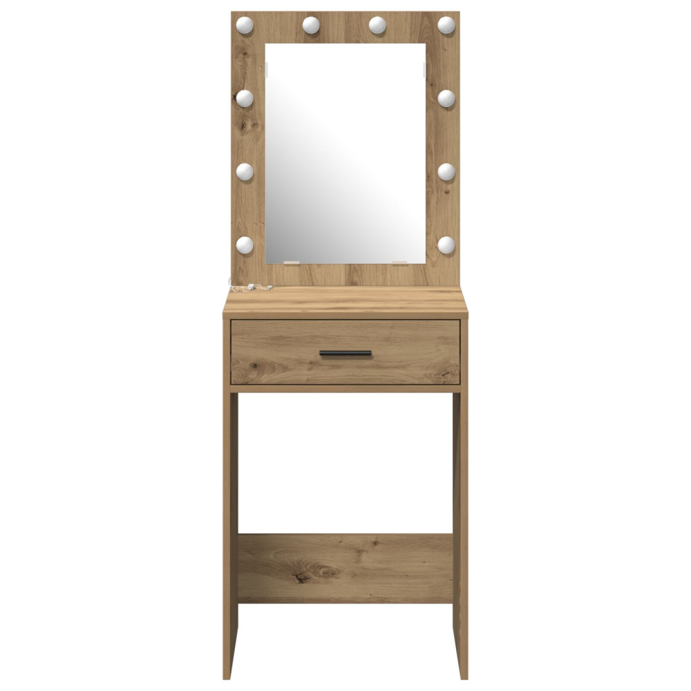 Produktbild för Smyckebord med låda Artisan Ek 50 x 41 x 135 cm Konstruerat trä