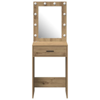 Produktbild för Smyckebord med låda Artisan Ek 50 x 41 x 135 cm Konstruerat trä