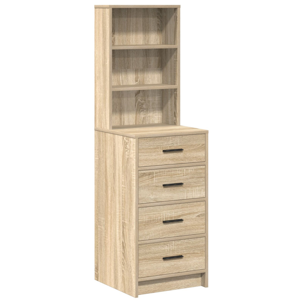Produktbild för Skåp med låda Sonoma ek 40 x 41 x 135 cm Konstruerat trä