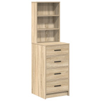 Produktbild för Skåp med låda Sonoma ek 40 x 41 x 135 cm Konstruerat trä