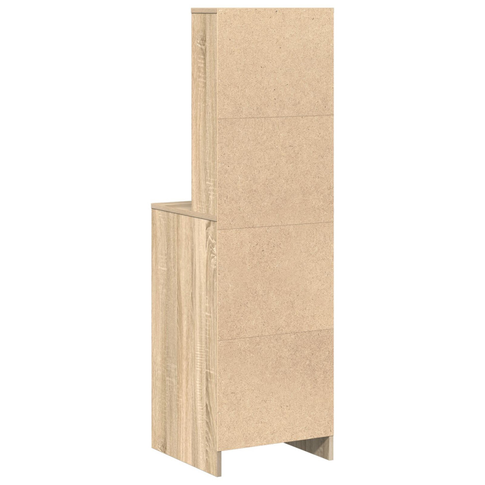 Produktbild för Skåp med låda Sonoma ek 40 x 41 x 135 cm Konstruerat trä