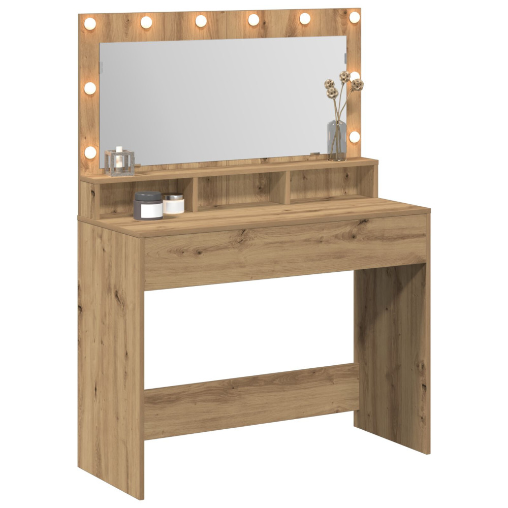 Produktbild för Smyckebord Artisan Ek 100 x 41 x 135 cm Konstruerat trä