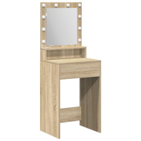 Produktbild för Smyckebord med hylla Sonoma-ek 50 x 41 x 135 cm Konstruerat trä