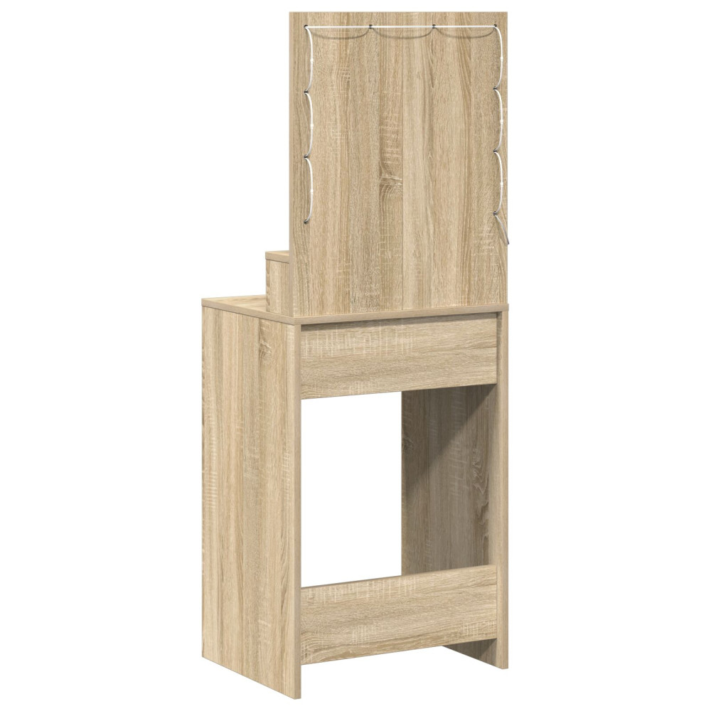 Produktbild för Smyckebord med hylla Sonoma-ek 50 x 41 x 135 cm Konstruerat trä