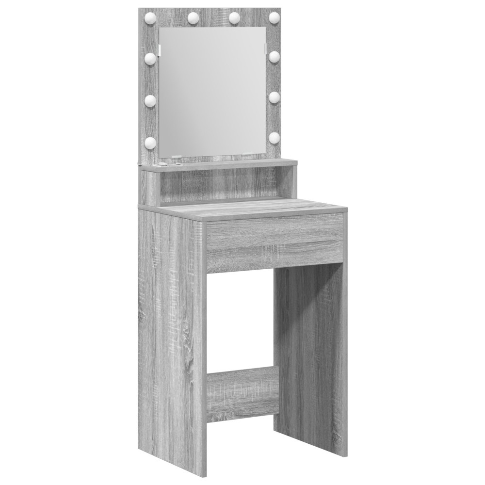 Produktbild för Smyckebord Grå Sonoma 50 x 41 x 135 cm Konstruerat trä