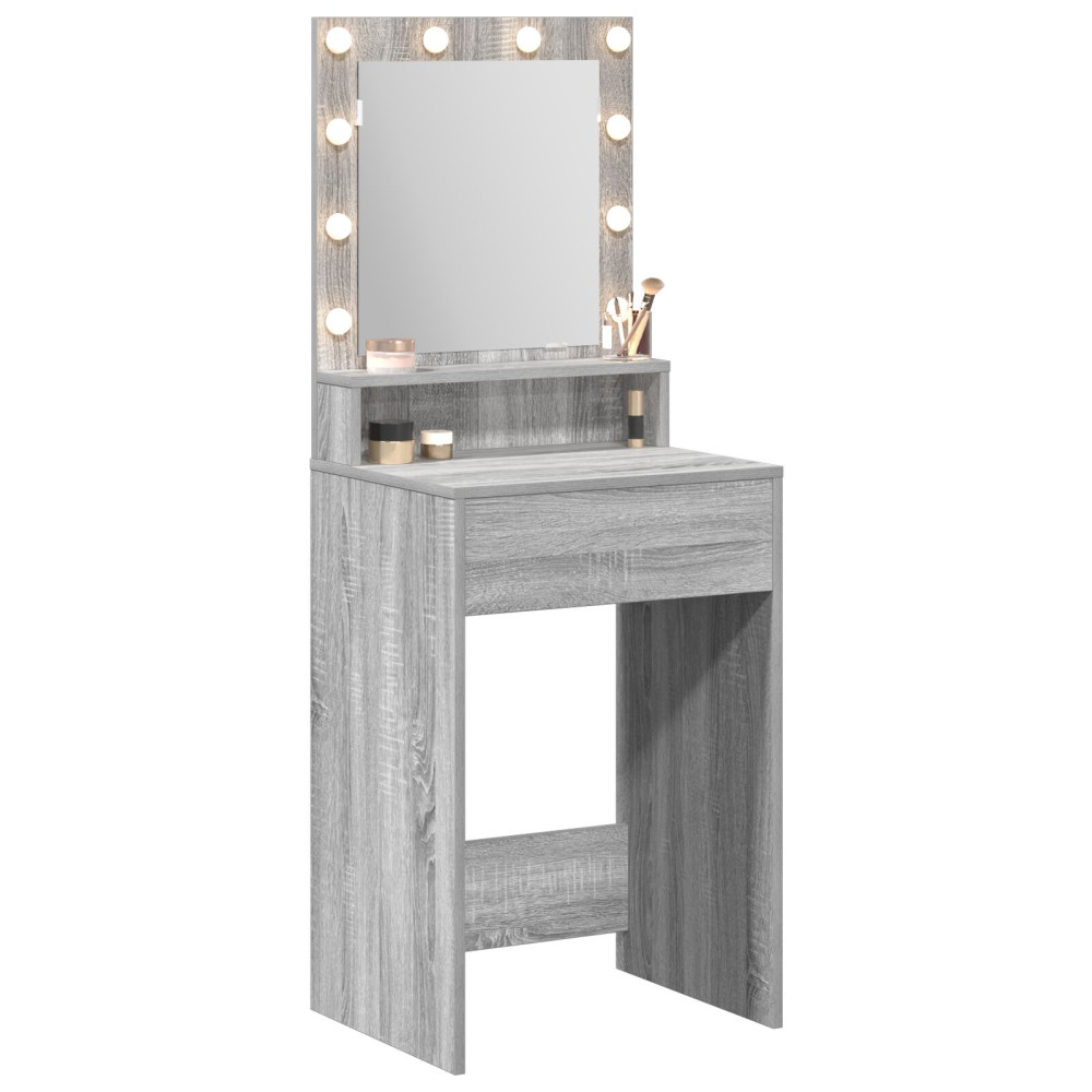 Produktbild för Smyckebord Grå Sonoma 50 x 41 x 135 cm Konstruerat trä