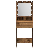 Produktbild för Smyckebord Gammalt trä 50 x 41 x 135 cm Konstruerat trä