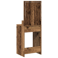 Produktbild för Smyckebord Gammalt trä 50 x 41 x 135 cm Konstruerat trä