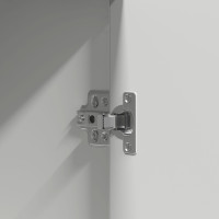 Produktbild för Smyckebord med lagring Vit 102 x 33 x 135 cm Konstruerat trä