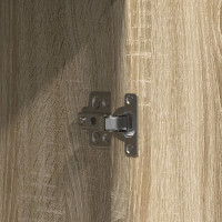 Produktbild för Smyckebord med lagring Brun 102 x 33 x 135 cm Konstruerat trä