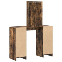 Produktbild för Smyckebord med lagring Brun 102 x 33 x 135 cm Konstruerat trä
