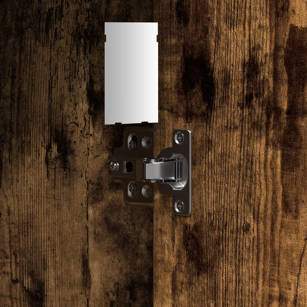 Produktbild för Smyckebord med lagring Brun 102 x 33 x 135 cm Konstruerat trä