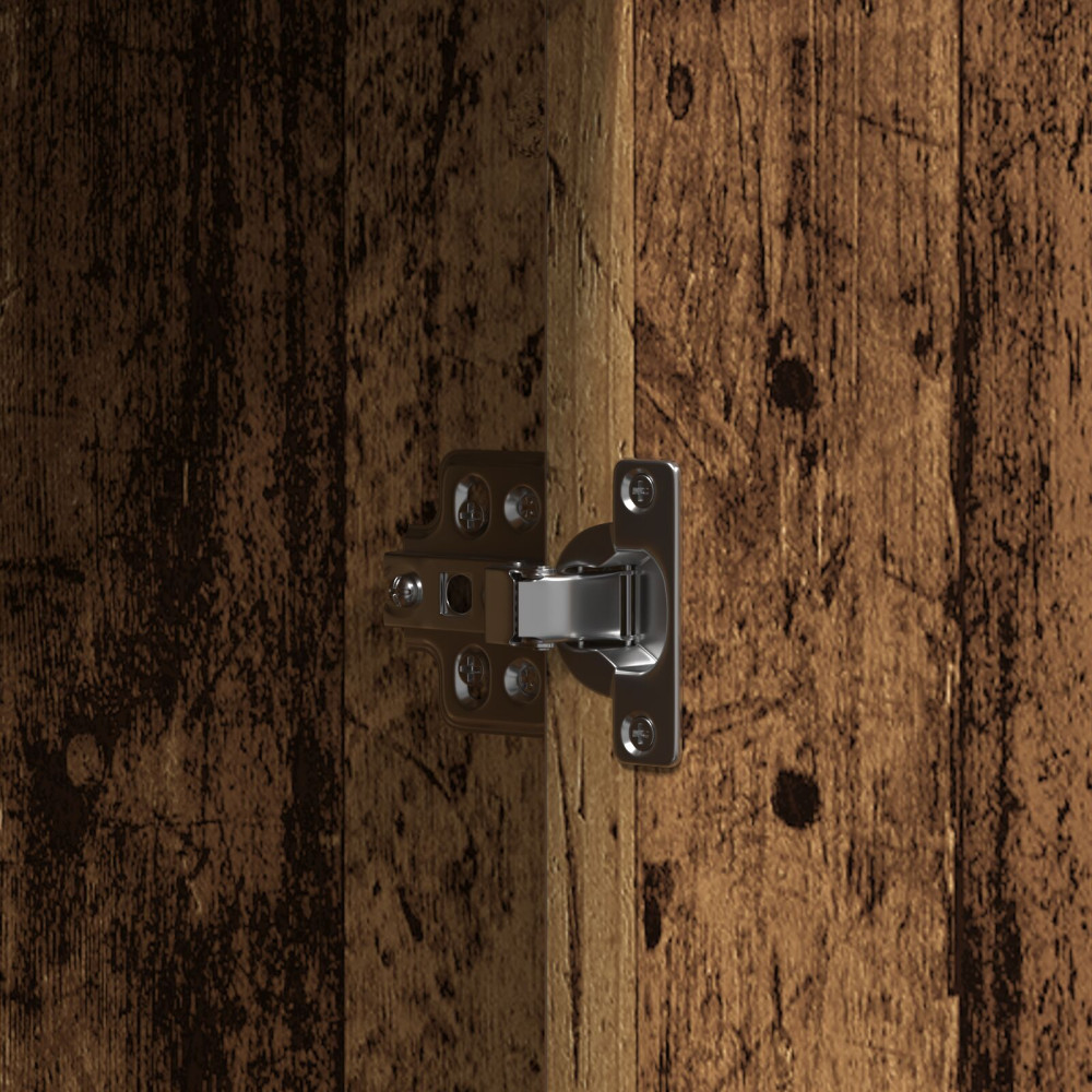Produktbild för Smyckebord med lagring Brun 102 x 33 x 135 cm Konstruerat trä