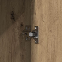 Produktbild för Smyckebord med lagring Brun 102 x 33 x 135 cm Konstruerat trä