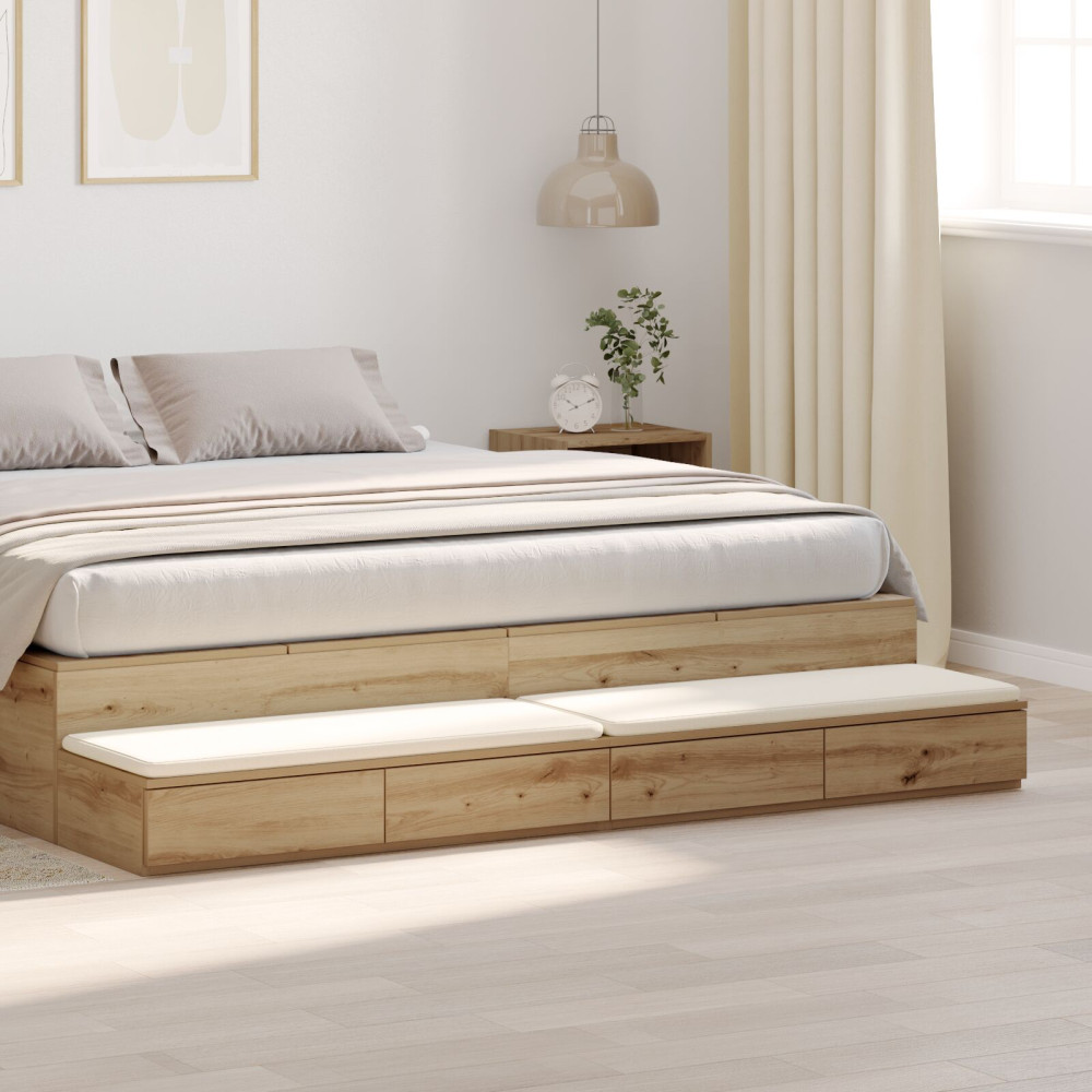 Produktbild för Sänglådor Artisan Ek 200 x 36,5 x 16,5 cm Konstruerat trä