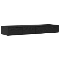 Produktbild för Sänglådor Svart Ek 120 x 36,5 x 16,5 cm Konstruerat trä