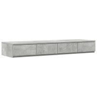 Produktbild för Sänglådor Betonggrå 120 x 36,5 x 16,5 cm Konstruerat trä