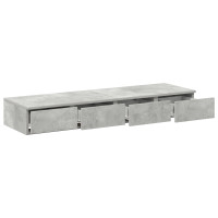 Produktbild för Sänglådor Betonggrå 120 x 36,5 x 16,5 cm Konstruerat trä