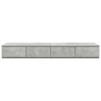 Produktbild för Sänglådor Betonggrå 120 x 36,5 x 16,5 cm Konstruerat trä