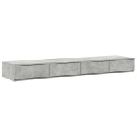 Produktbild för Sänglådor Betonggrå 140 x 36,5 x 16,5 cm Konstruerat trä