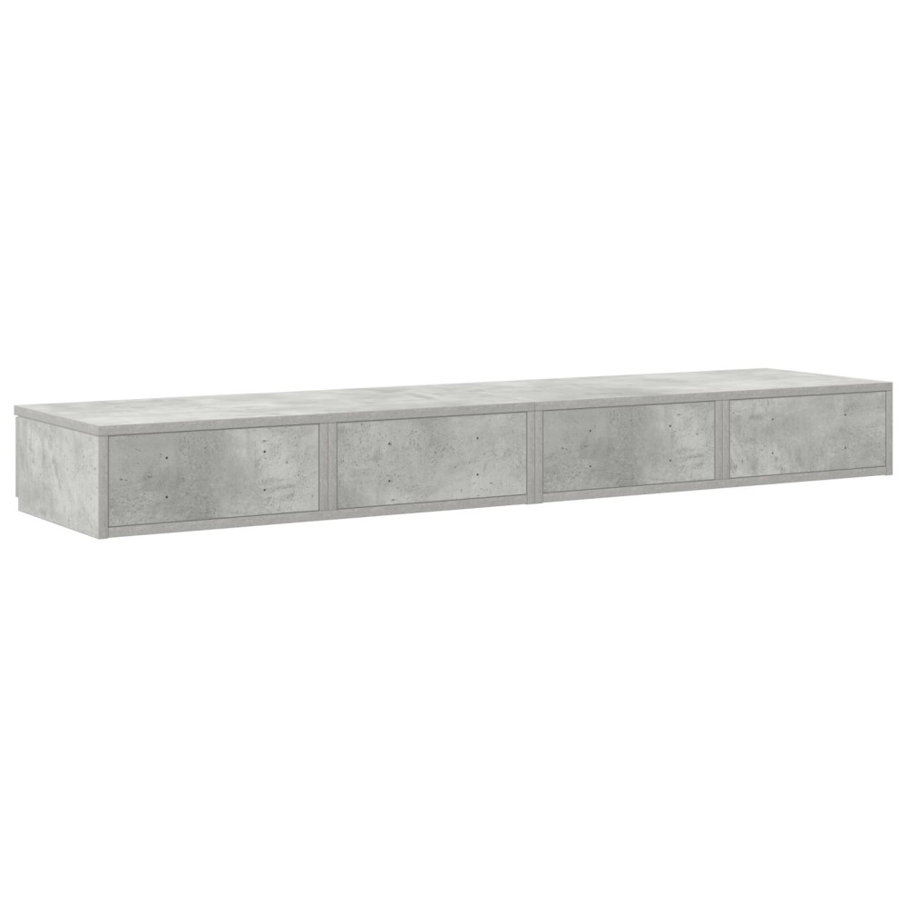 Produktbild för Sänglådor Betonggrå 135 x 36,5 x 16,5 cm Konstruerat trä