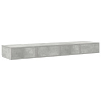 Produktbild för Sänglådor Betonggrå 135 x 36,5 x 16,5 cm Konstruerat trä
