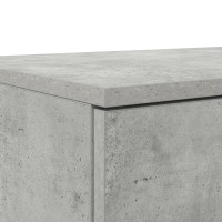 Produktbild för Sänglådor Betonggrå 135 x 36,5 x 16,5 cm Konstruerat trä
