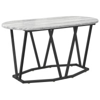 Produktbild för Kaffeebord Grå 80 x 40 x 40.5 cm Konstruktions trä och metall