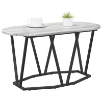 Produktbild för Kaffeebord Grå 80 x 40 x 40.5 cm Konstruktions trä och metall