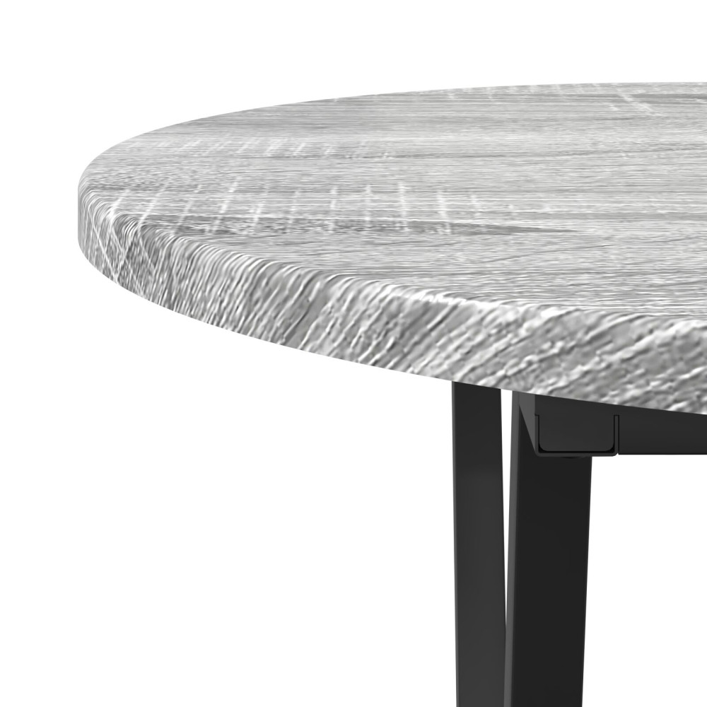 Produktbild för Kaffeebord Grå 80 x 40 x 40.5 cm Konstruktions trä och metall