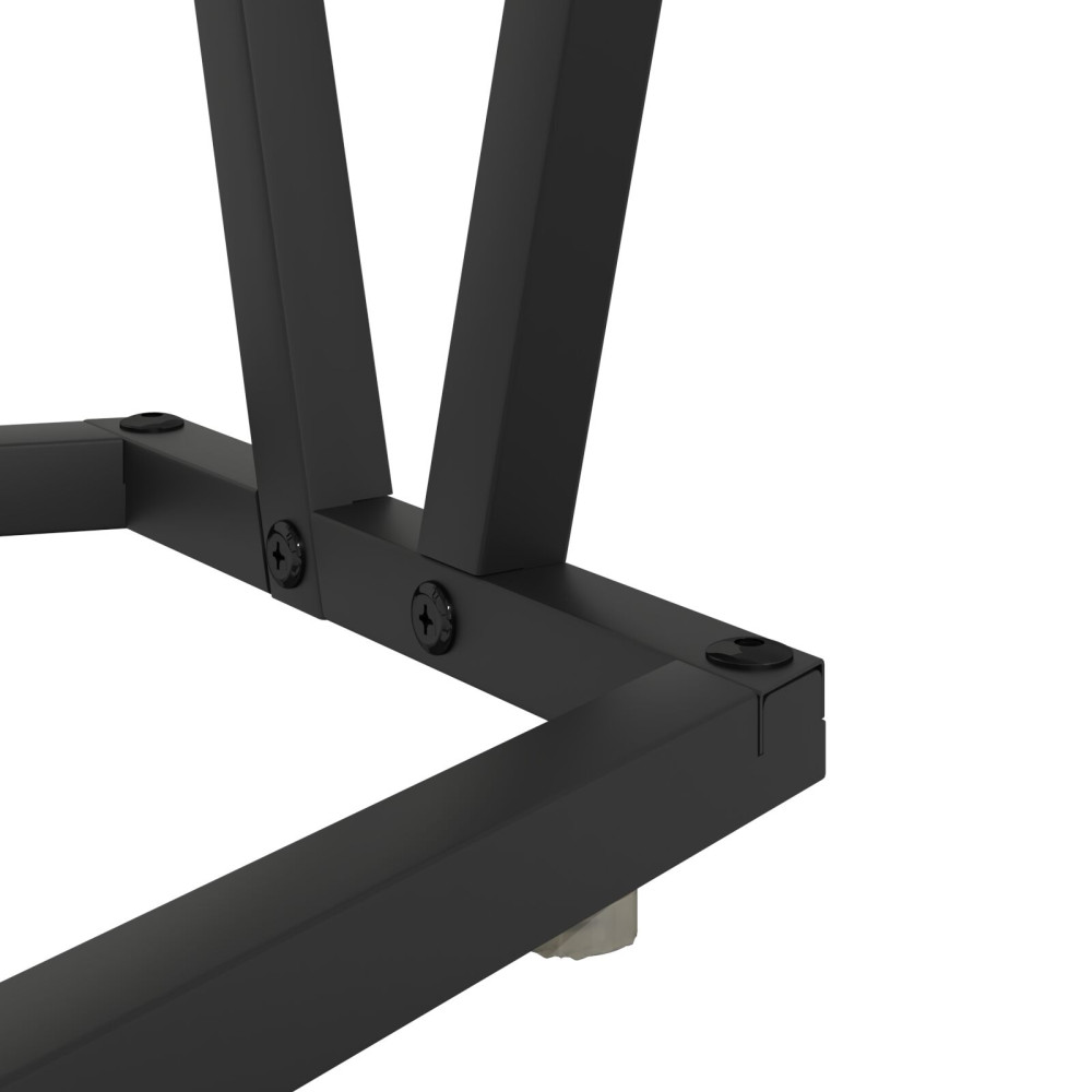 Produktbild för Kaffeebord Grå 80 x 40 x 40.5 cm Konstruktions trä och metall