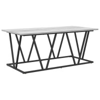 Produktbild för Kaffeebord Grå 100 x 50 x 40 cm Konstruktions trä och metall