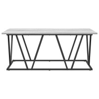 Produktbild för Kaffeebord Grå 100 x 50 x 40 cm Konstruktions trä och metall