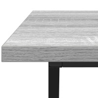 Produktbild för Kaffeebord Grå 100 x 50 x 40 cm Konstruktions trä och metall