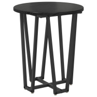 Produktbild för Sidobordsset 2 pcs Svart Ek